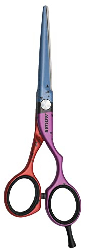 JAGUAR Haarschere JaguART FOCUS ON 5.5 | Friseurschere im Offset-Design | antiallergene, resistente High-Tech-Beschichtung in Fotoqualität | Made in Germany