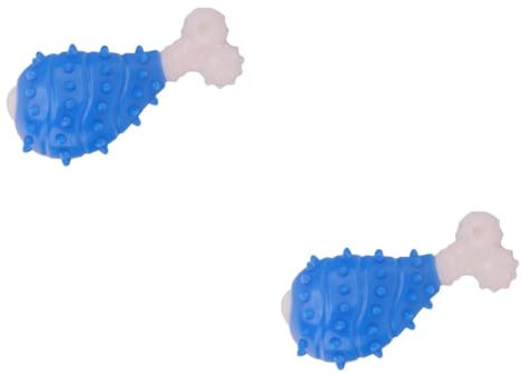 FRCOLOR 2pcs Material Dog Teething Toy Teeth Cleaning Massager for Puppies Dogs Safe Chewing Toy Interactive