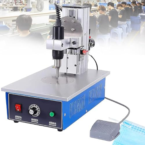 Pneumatic Ultrasonic Plastic Welder Spot Welding Machine,Ultrasonic Spot Welder Plastic Welding Machine with Electronic Pedal