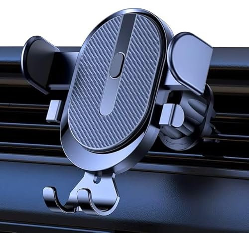 Soporte Móvil para Coche Ajustable para Rejilla de Ventilación con Rotación 360° | Clip Superestable y Antideslizante | Compatible con iPhone Samsung Xiaomi y Más