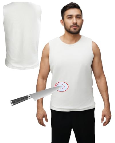 GplHAIN Schnitt- Und Stichsichere Weste Der Stufe 5 – Leicht Und Atmungsaktiv, Taktische, Leichte Sicherheitsschutzweste Der Stufe 4 Mit Stichschutz,2XL