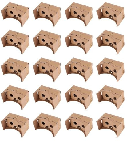 Eoslcusmvl 20X Tablero Duro de 6 Pulgadas DIY 3D VR Gafas de Realidad Virtual para CartóN