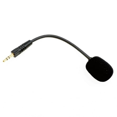 SueaLe Micros de rechange pour casque H2002d - Mousse coupe-vent intégrée - Prises de 3,5 mm - Captures vocales claires - Boîtier en métal - Microphones de rechange pour casques portables