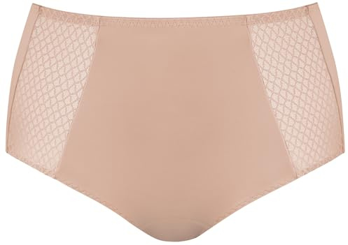 Nur Die Daily Shape Formslip Shaping Unterwäsche Damen Bauch-Weg-Effekt – Figurformende Panty mit transparenten Tülldetails – leichte atmungsaktive Mikrofaser