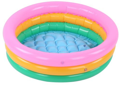 Bambini morbidi piscina gonfiabile per bambini ragazzi a forma rotonda a forma di colore bacino baby bacino piscina adorabile piscina appositamente progettata per bambini neonati (L)