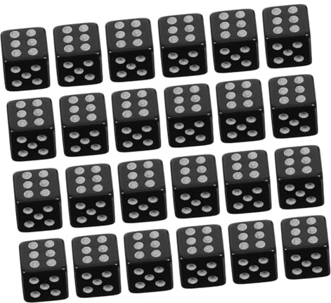 Toyvian 100 Stück Mini Würfel Schwarz Seitig Kompakt Leicht Klar Lesbare Punkte Strapazierfähiges Kunststoff Würfelspiel Zubehör Für Brettspiele Party Mathematik Lernspiel