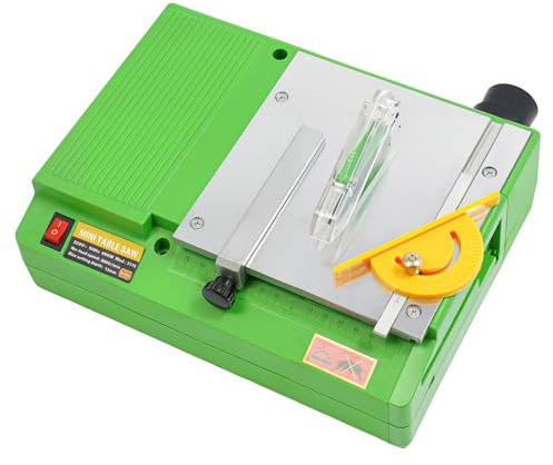awolsrgiop Mini sega circolare da tavolo 480 W, 8800 giri/min, 220 V con motore in rame puro, per legno, alluminio, PVC e acrilico, con attacco per aspirapolvere, fai da te e lavorazione del legno