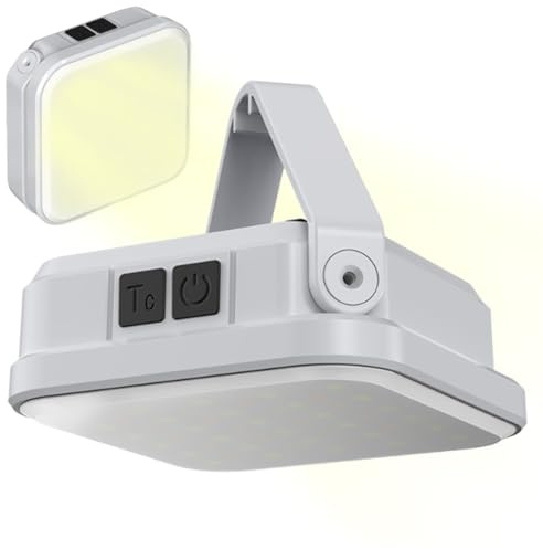 Linterna Solar Para Acampada | Cargador USB Solar Para Camping | Pantalla LCD Pila Regulable Para Playa Senderismo