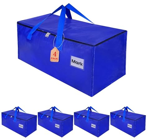 ZFWDSY Flyttpåsar,Packning Organiseringsväskor Handtag Förvaring för platsbesparande klädförvaring,93 liters tvättpåse,Husförråd, Julgransförvaringsväska