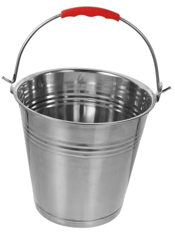 ELAYARD Cubo de Carbón para Almacenar Cenizas para Parrilla de Hierro Gran Capacidad y Transferir Carbón en Chimeneas Interiores y Exteriores