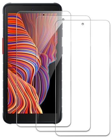 3 Stück Panzer Schutz Glas für Samsung Galaxy Xcover 5, 10H Härte Glas Folie Displayschutz, HD Klar, Anti-Kratz, Anti-Bläschen Panzerfolie Schutzfolie Bläschenfrei Displayschutzfolie