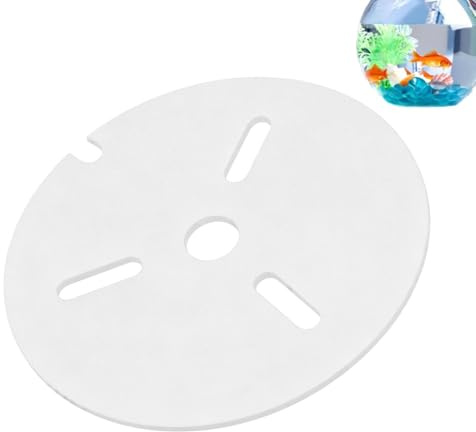 Akvariumlock - transparent akryl runt skydd med hoppskydd för hål | genomskinligt omslag | för heminredning, kontor, vardagsrum, vatten, guldfisk