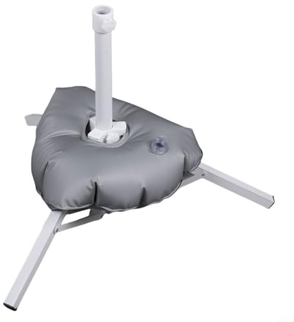 Sileduove Base per ombrellone da esterno, supporto treppiede, hardware per vela ombreggiante, accessorio per struttura da giardino, stabilità riempita d'acqua, supporto pieghevole a tre gambe, adatto