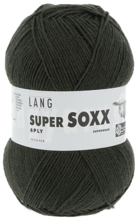 LANG YARNS Super Soxx 6-Fach/6-Ply - Farbe: Grün (0018) - 150 g / ca. 410 m Wolle
