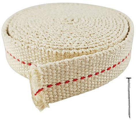Stoppino per Lampada a Olio 2M|20MM|✮Garanzia A Vita✮- Rotolo di Cotone per Accendere Lampade e Bruciatori a Petrolio - Ideale per Lanterne, Fiaccole, Candele per Esterno o Interno (1, 20 MM X 2 M)