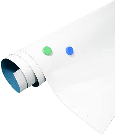 TUKA 90cm x 60cm Foglio Metallico per Magneti, Premium Autoadesiva, Pellicola di Ferro per Lavagna Magnetica, Eccellenti Proprietà Recettive ai Materiali Magnetici, Scrivere e Cancellare, TKD9020