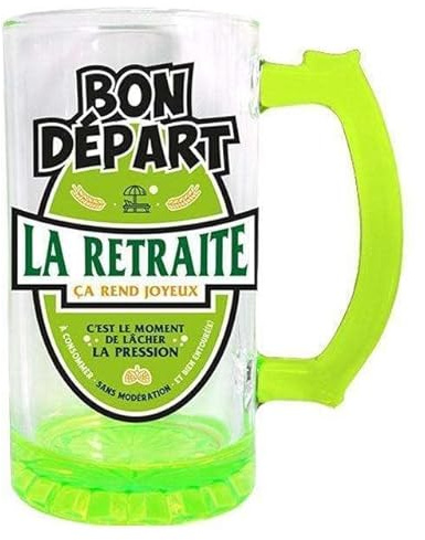 Générique Chope à Bière Mixte Retraite Verte