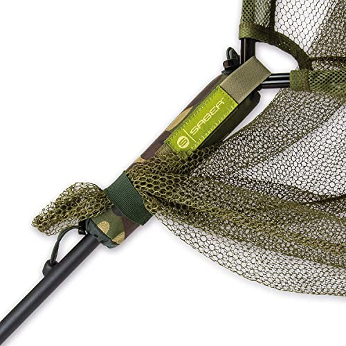 Saber - Net Float - Supports 42 Landing Nets - Ultra Buoyant Foam - Velcro Fastening - Hard Wearing Cover - Sleek Design - Perfect For Fishing & Carp Fishing - 21 x 5 cm