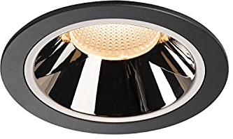 SLV Deckeneinbauleuchte NUMINOS® DL XL/LED Spot, Fluter, Deckenstrahler, Deckenleuchte, Einbau-Leuchte, Innen-Beleuchtung / IP20/IP44 2700K 37.4W 3400lm schwarz 20Grad