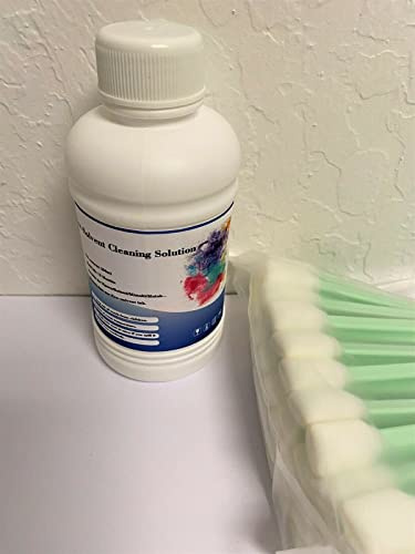 Inkpro 250ml Premium Universal Cleaning Solution for ECO Solvent Printer Mimaki Roland Mutoh Line Head Plus Cleaning Swab