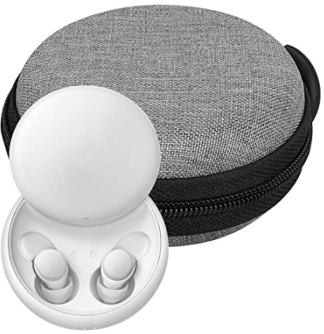 Custodia Geekria Shield per cuffie compatibile con la custodia Soundcore Sleep A30/A10/A20 di auricolari Bluetooth wireless, custodia rigida da viaggio di ricambio con vano per cavi (Grigio)