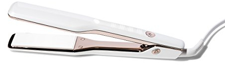 T3 Singlepass X Ferro per styling ceramica speciale e piastra ionica per lisciare e raddrizzare, per capelli lunghi o spessi, bianco/oro rosa, 38 mm