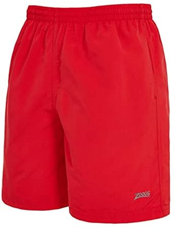 Zoggs Mens Ecodura Penrith 17 Shorts, Red, L