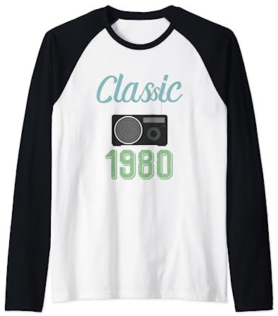 Vintage 80's Tees - Klassisches Radio-T-Shirt von 1980 Raglan