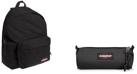 EASTPAK ORBIT XS Rucksack, 27 L - Black (Schwarz) & BENCHMARK SINGLE Federmäppchen, 27 L - Black (Schwarz)
