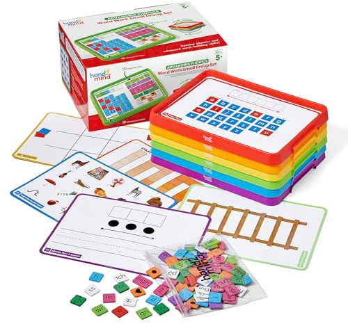 Learning Resources Advancing Phonics Word Work Small Group Set, Ages 5+, Magnetic Letter Tiles, Magnetic Letter Trays, Primary School Phonics Manipulatives, Phonemic Awareness, Classroom Essentials