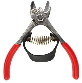 FELCO 330 Profi-Obstschneider – 15 mm Gebogene Bypass-Klinge aus geschmiedetem Kohlenstoffstahl – Ideal für Orangen, Äpfel, Mandarinen und Zitrusfrüchte – Mit Lederschlaufe