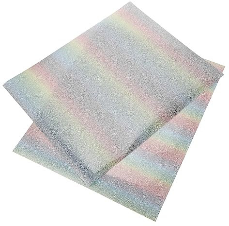 HOODANCOS 3 Sets Wärmeübertragungs-vinyl-glitzerfolie Zum Aufbügeln Glänzende Transferfolie Zubehör Für Kleidung 2 Stück X 3