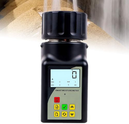 XNZJHPP Humidimètre pour Grains, testeur d'humidité Professionnel avec écran LCD rétroéclairé pour l'humidité, détecteur d'humidité numérique, pour maïs, blé, Riz