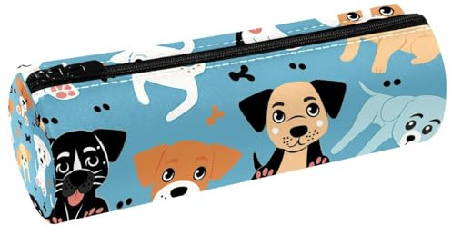 EJFICAHG Stiftetasche Niedliche Hundeknochen Muster Federmäppchen Schreibwarenetui Stifteetui Kosmetiktasche Kosmetiktasche Kosmetiktasche