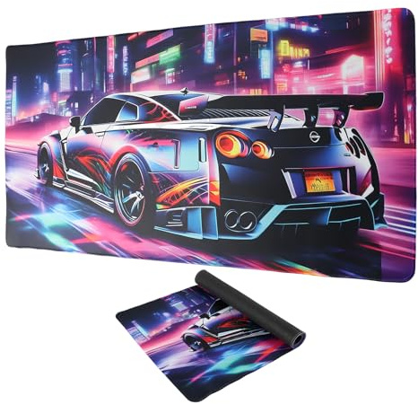 GmeDhc Alfombrilla Ratón Gaming XXL - 900 x 400 mm, Mouse Pad Gaming, de Goma, Alfombrilla de ratón Antideslizante de Goma, para Videojuegos, Macbook, PC, portátil, Escritorio