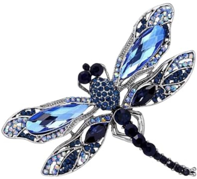 Vintage Damen Strass Brosche,Libelle Brosche Pin Kristall,Braut Korsage Brosche,Geschenk für Frauen,für Kleid Pullover Mantel Hüte Dekor