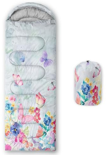 HOSIMA Schlafsack mit Fußball, für Kaltes Klima, für Erwachsene, Mädchen und Jungen, wasserdicht, für Herren, warm, Camping, Wandern, Outdoor, Reisen, Jagd, Kompressionssack