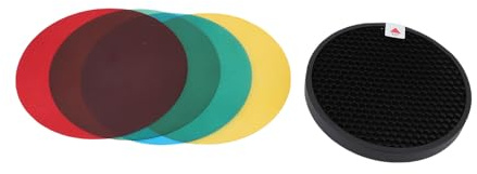 Fafeims Gel di Gel a Colori Installazione Rapida, Colori Vibranti con Verde, Giallo, Rosso e Blu per AD200, Flash AD200Pro, Transizioni Senza Soluzione di continuità, Migliora la Fotografia,