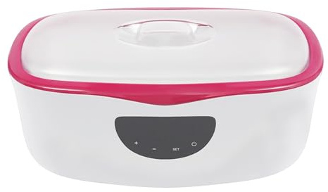 Machine de bain de paraffine 4000 ml, fondeur de cire de paraffine 230 W avec écran tactile LED, réglable de 45 à 75 °C, appareil de bain de paraffine pour mains et pieds, utilisation domestique et