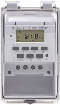 Interrupteur à relais programmable, 220 V 10 A, minuterie numérique, minuteur intelligent, minuterie numérique LCD avec couvercle, minuterie murale