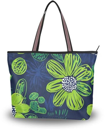 SyXIOP Carnation - Bolso de hombro de tela de seda verde lima y azul marino con cremallera, para verano, para mujer, para graduación, compromiso, cóctel, fiesta, boda, Clavel verde lima y azul marino