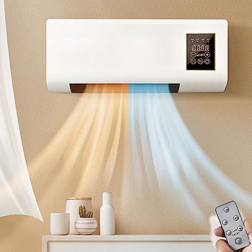 Mini aire acondicionado de pared con control remoto para dormitorio, sala de estar y oficina, solución de refrigeración compacta