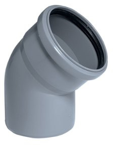 Bogen HT-Rotstrich DN 70 15 Grad