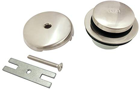 Kingston Brass DTT5302A6 Easy Touch Toe-Tap Tub Drain Kit, Polished Nickel