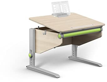 Moll Winner Compact Classic Kinderschreibtisch höhenverstellbar | mitwachsend & ergonomisch mit neigbarer Tischplatte & gerundeten Ecken | Schreibtisch ideal für Schulkinder | Made in Germany