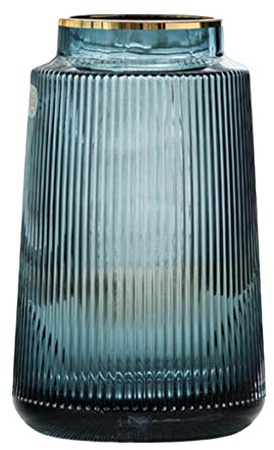Fenteer Kristall Glas Vase Hoch Verdickt, Geometrische Tischvase,Kleine Vasen für Tischdeko,Hochzeitsdeko Blume Anordnung Hause Hochzeit Decor