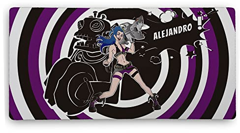 Schreibtischunterlage Papier. Custom Mousepad. Gaming Mauspad. Schreibtischunterlage. 800 * 4000 * 2mm. Unterseite aus rutschfestem Gummi. Jinx LOL