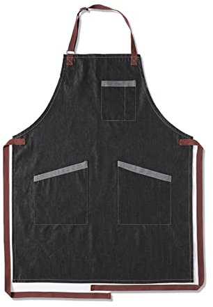 BATTTX Grembiule da Lavoro, Grembiule Saldatore Grembiule for Falegname con Tasche in Tela Cerata da Officina, Grembiule for Saldatura Grembiule for Lavoro di Legno