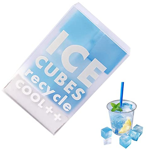 Lot de 12 glaçons carrés réutilisables pour l'eau, recyclables, lavables, ustensiles de cuisine pour limonade, bouteilles d'eau, boissons, cocktails