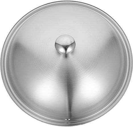 BESTonZON Coperchio in Acciaio Per Pentola Con Maniglia Adatto Wok e Pentole Da Cucina Resistente e Durevole